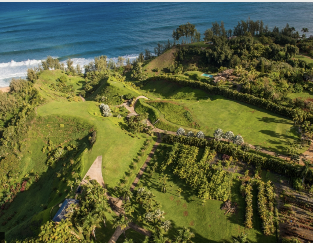 Hale Lani Kauai Vacation Rental, aerial view proximity to ocean