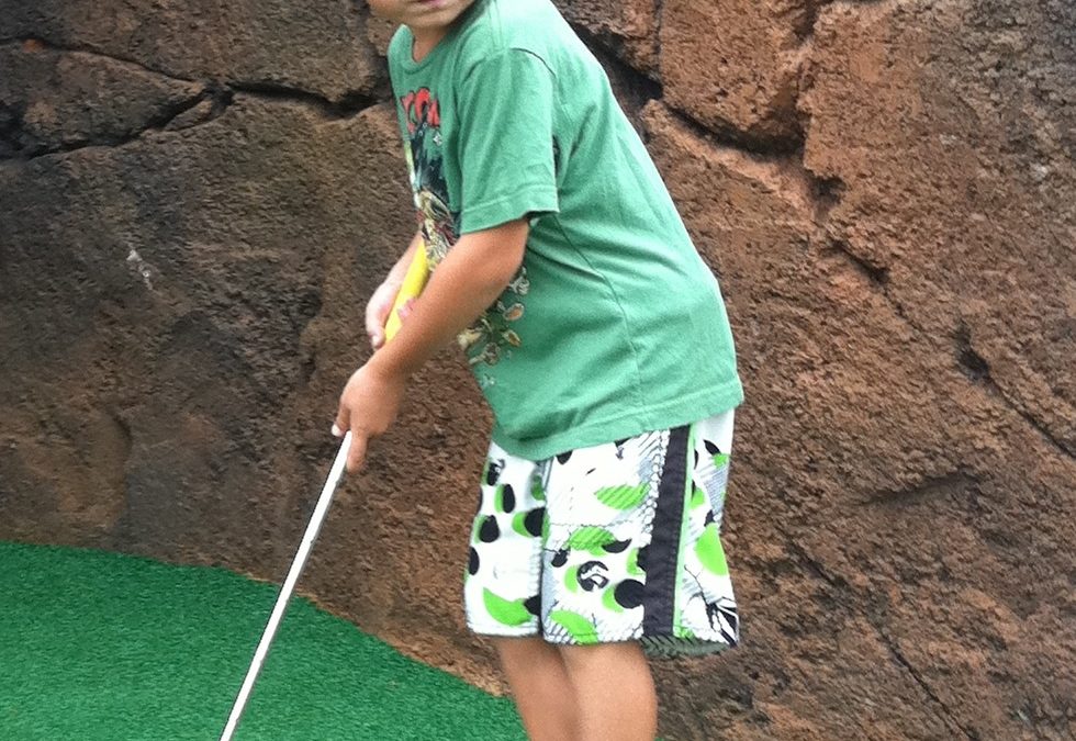 Mini-Golfing on Kauai
